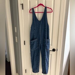 We The Free Blue Denim Overalls